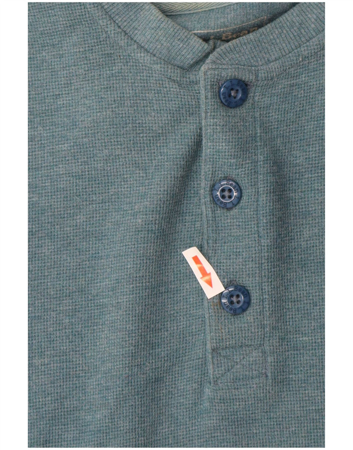 L.L.BEAN Herren-Oberteil mit traditioneller Passform, langärmelig, klein, blau, Baumwolle