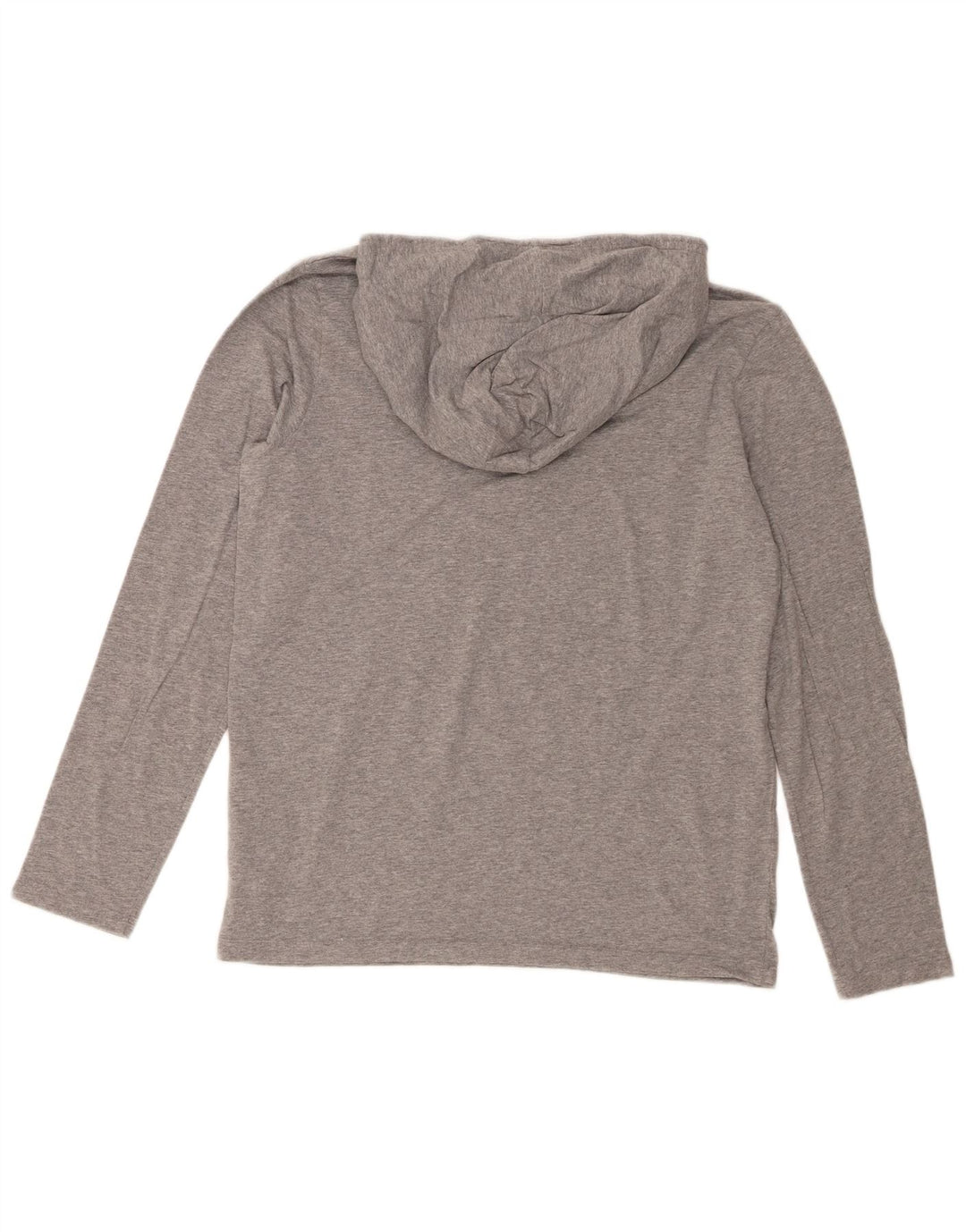 Hugo Boss Herren-Kapuzenoberteil, langärmelig, klein, grau gefleckte Baumwolle