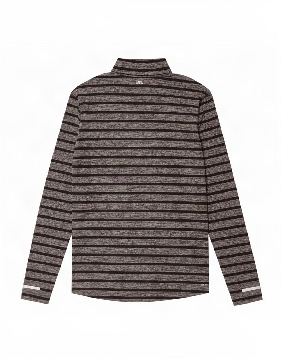 Nike Herren Dri Fit Pullover-Trainingsoberteil mit Reißverschluss, Größe L, grau gestreift