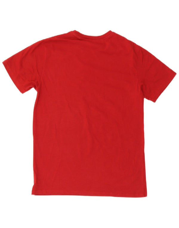 Under Armour Herren Heat Gear T-Shirt Top aus mittelroter Baumwolle