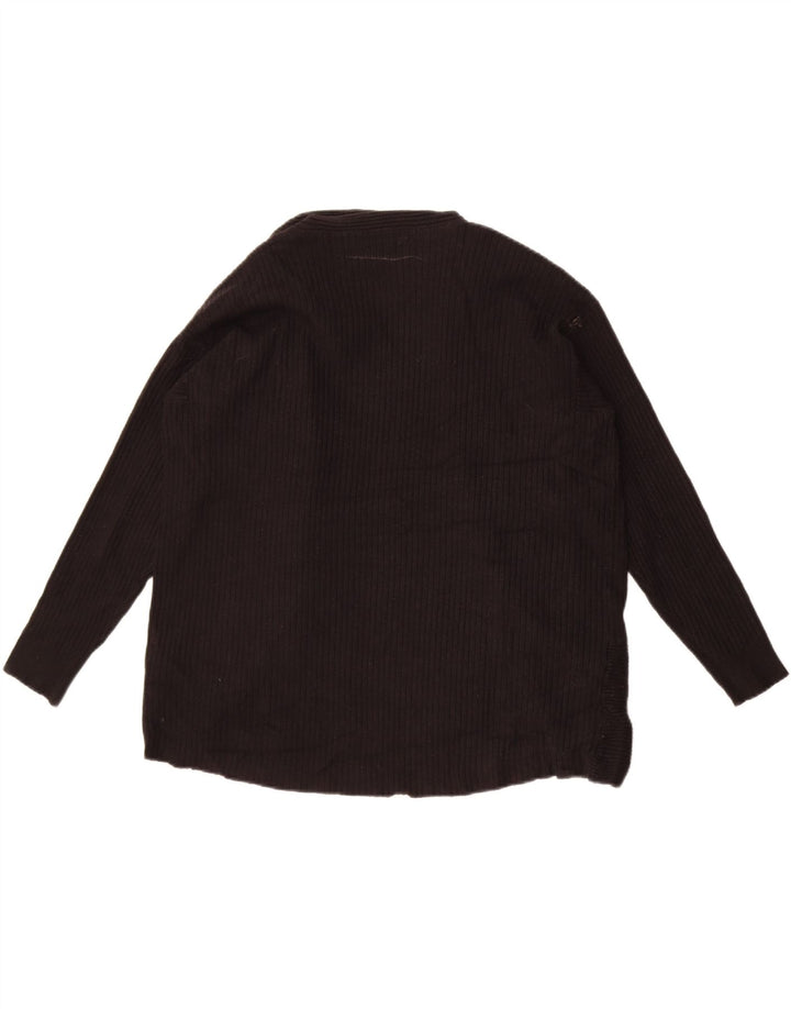 Marks & Spencer Damen Per Una Offener Cardigan Pullover UK 16 Large Schwarz