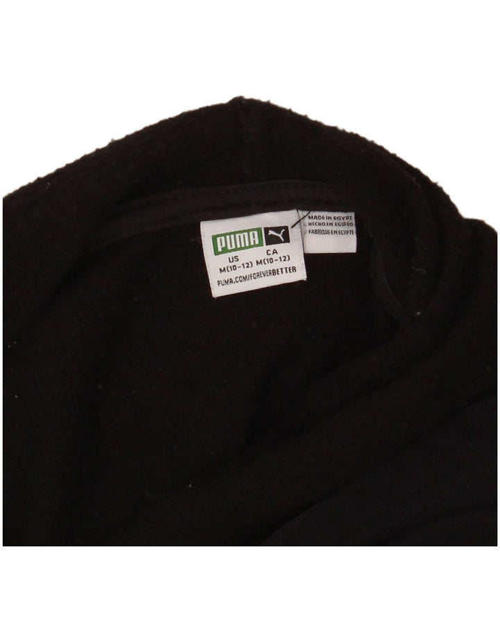 PUMA Jungen Graphic Hoodie Pullover 10-11 Jahre Medium Schwarz Gefleckt