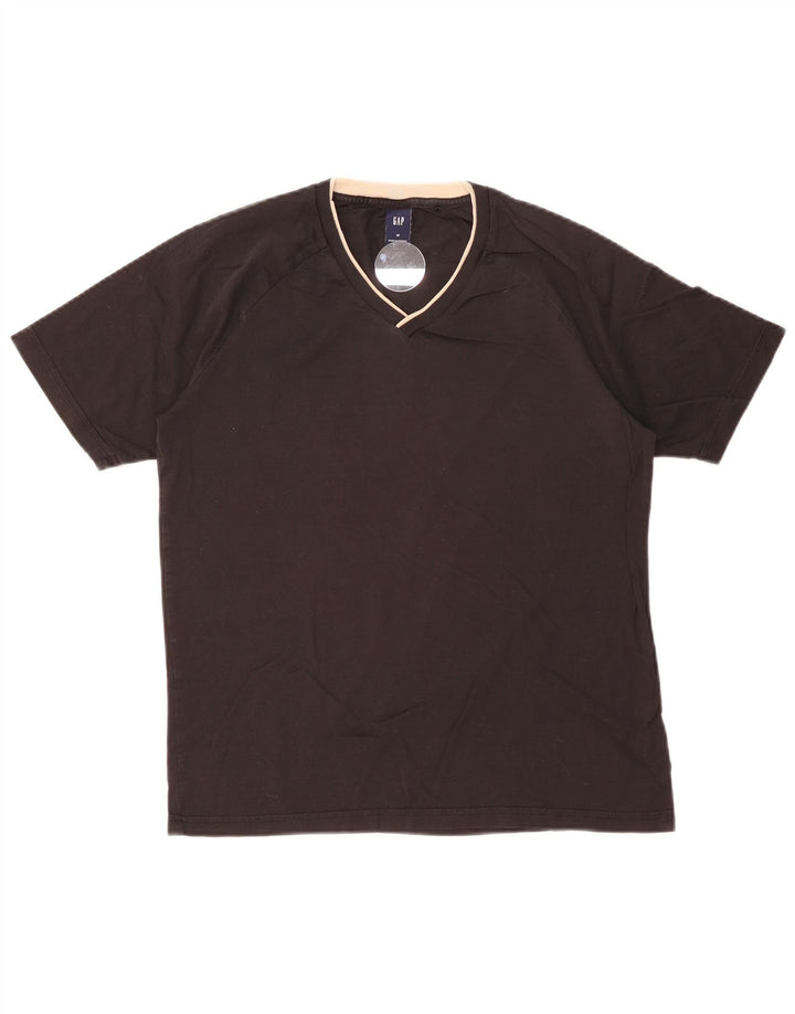 Gap Herren T-Shirt Top Medium Schwarz Baumwolle