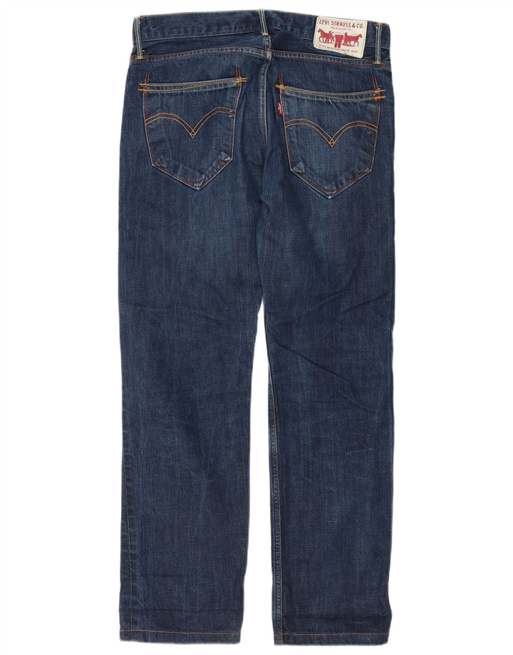 LEVI'S Herren Straight Jeans W29 L29 Blaue Baumwolle