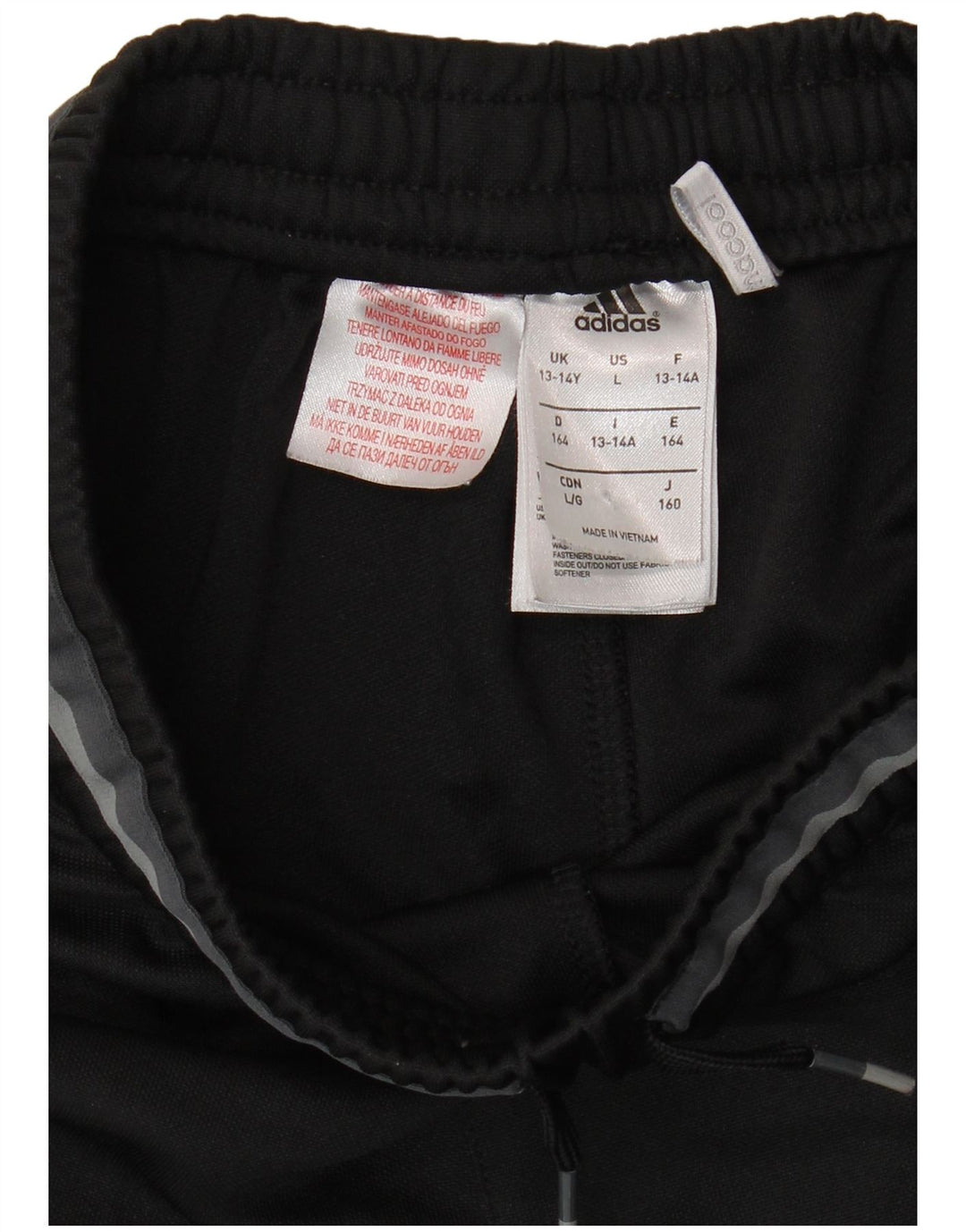 ADIDAS Jungen Olympique Lyonnais Trainingshose, 13–14 Jahre, Schwarz