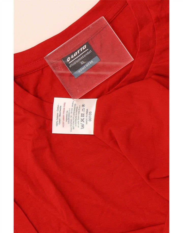Lotto Herren T-Shirt Top XL Rot Baumwolle