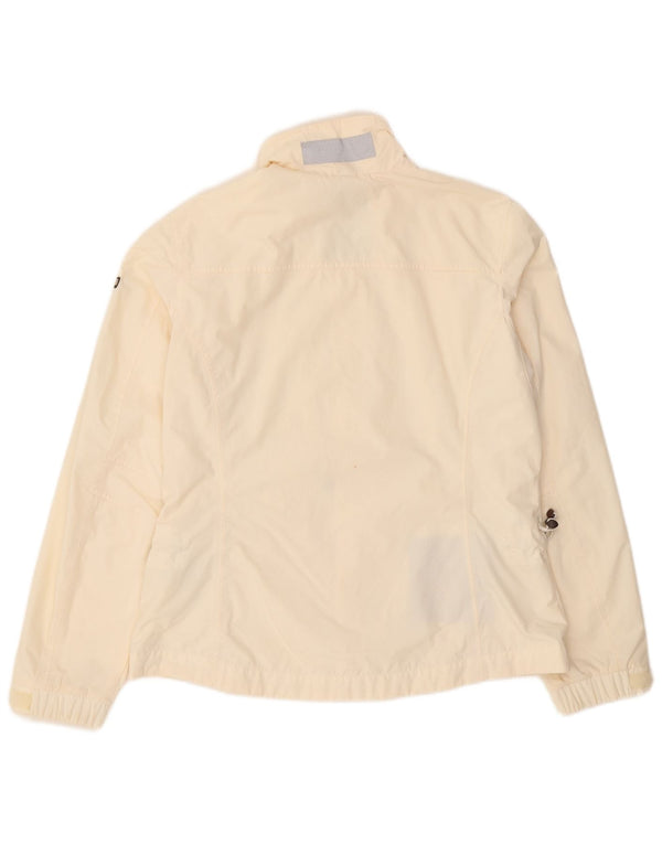 Napapijri Damen Regenjacke UK 18 XL Off White Polyamid