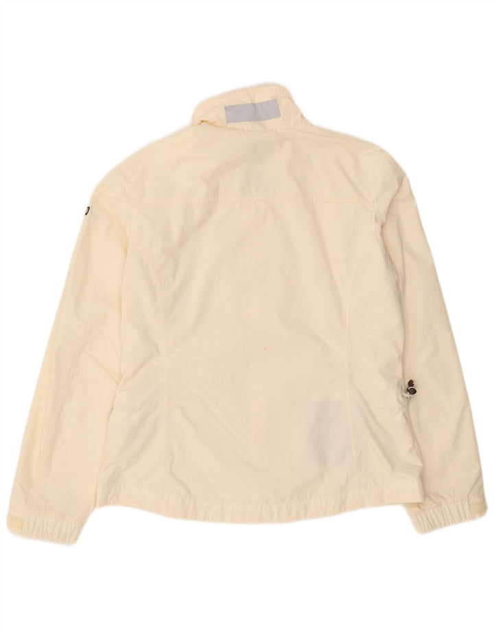 Napapijri Damen Regenjacke UK 18 XL Off White Polyamid
