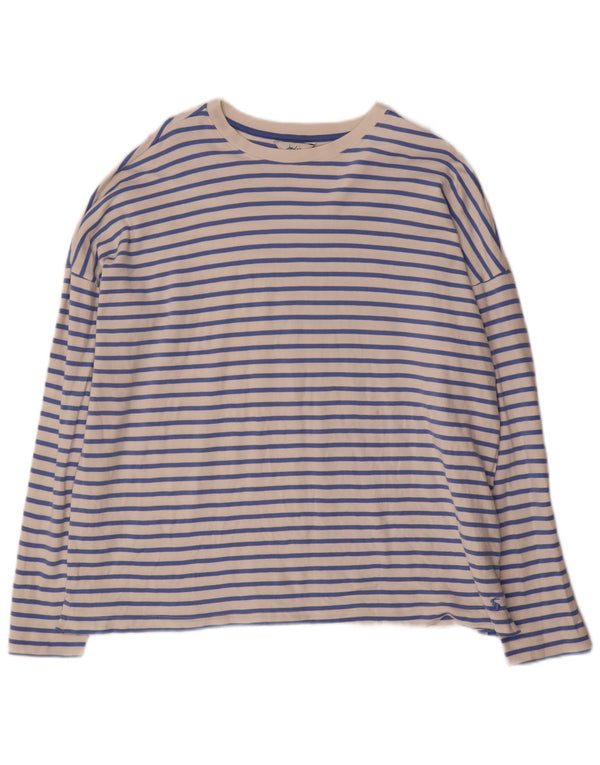Joules Damen-Oversize-Top mit langen Ärmeln, UK 18, XL, blau gestreift, Baumwolle