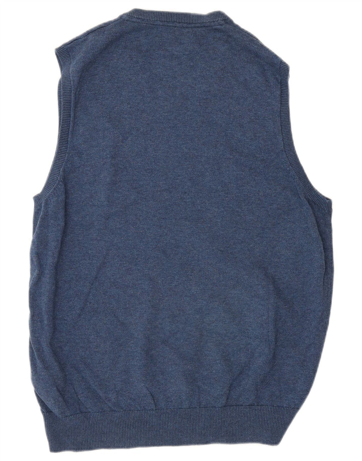 Marks & Spencer Herren-Weste-Tanktop aus mittelblauer, marineblauer Baumwolle