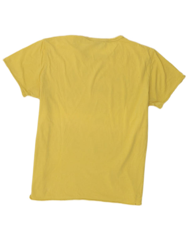 Diesel Herren Grafik T-Shirt Top XL Gelb