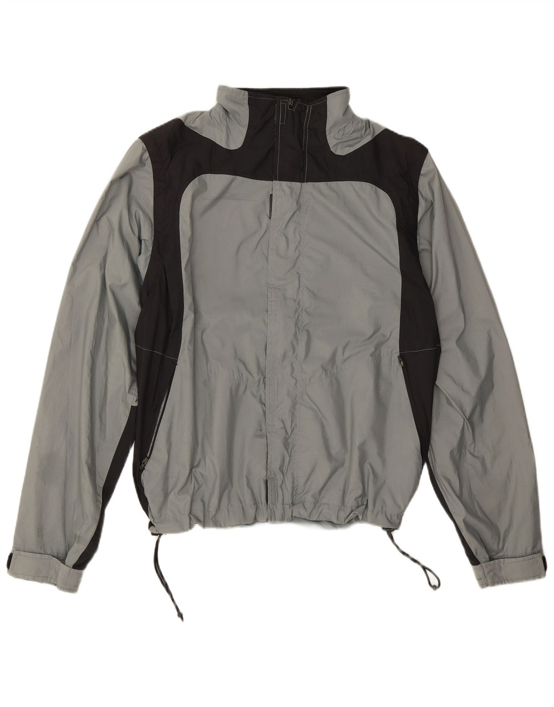 Adidas Herren Regenjacke UK 40 Large Grau Colourblock Polyester