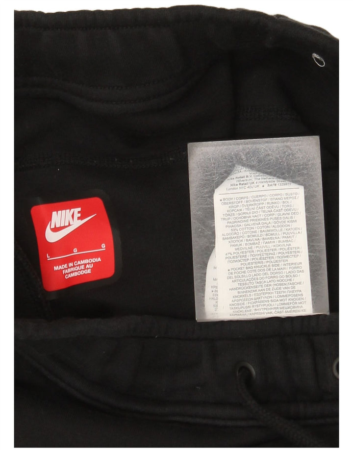 Nike Herren-Trainingshose, Jogginghose, Größe L, Schwarz, Baumwolle