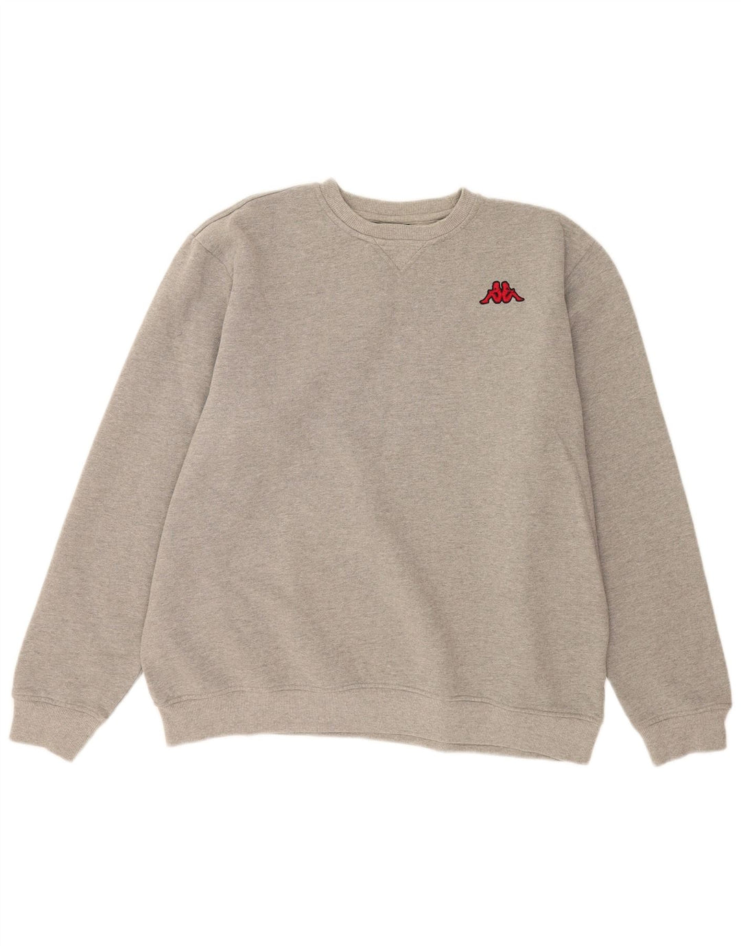 Kappa Herren Sweatshirt Pullover 2XL Grau Baumwolle