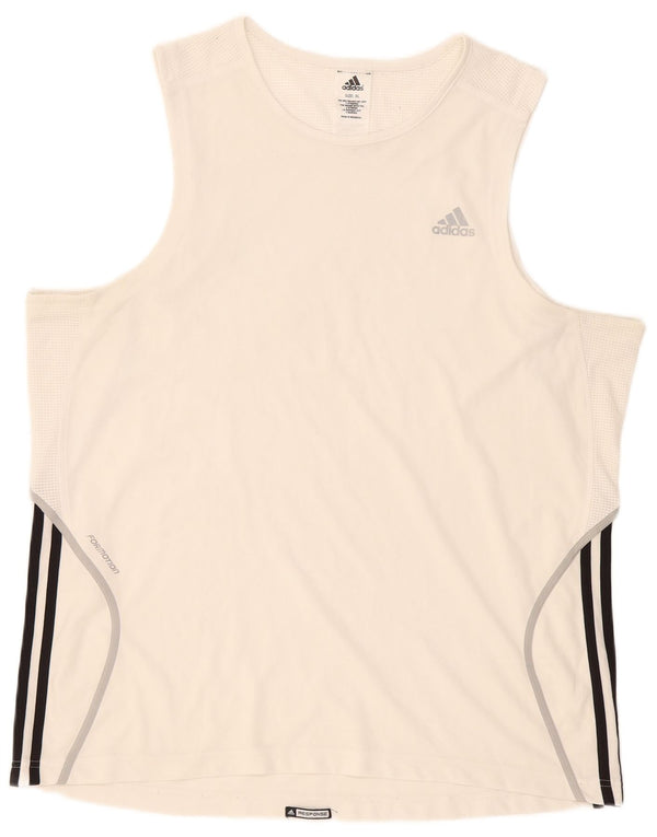 Adidas Herren Weste Top XL Weiß Polyester