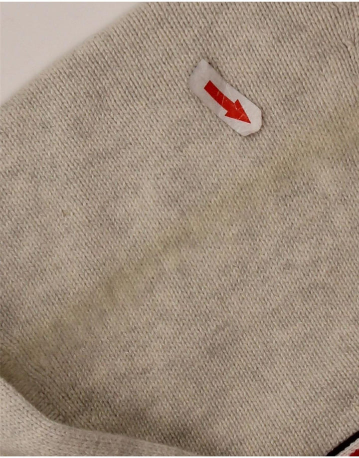 TOMMY HILFIGER Herren-Cardigan-Pullover, kleine graue Baumwolle