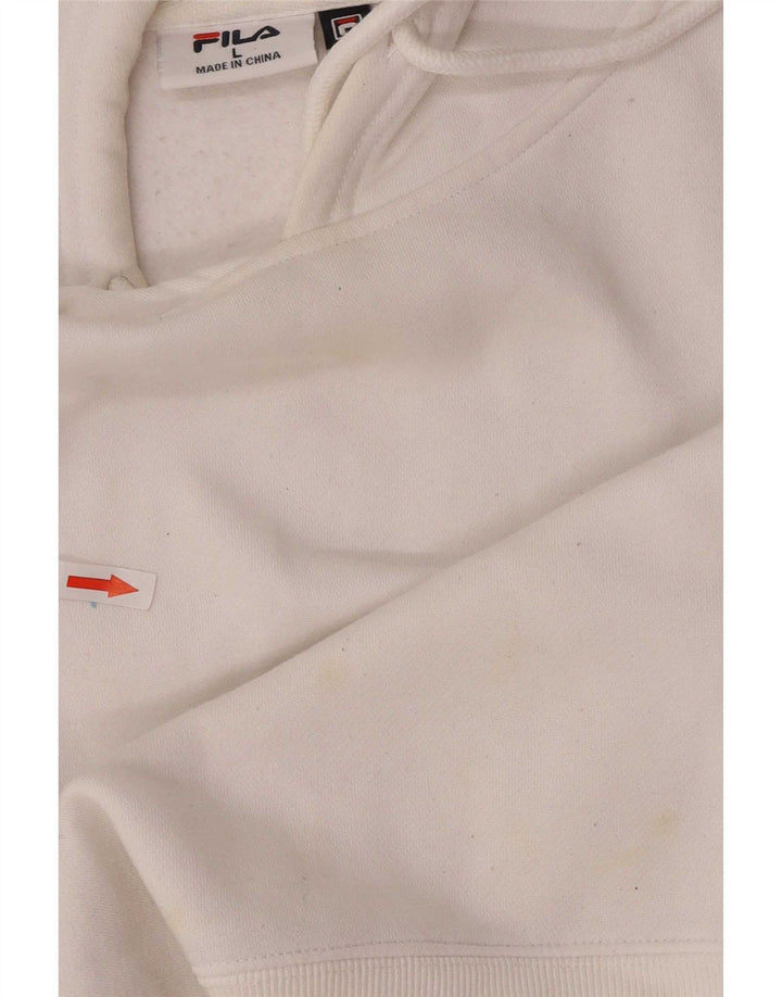 Fila Herren Kapuzenpullover, groß, weiße Baumwolle