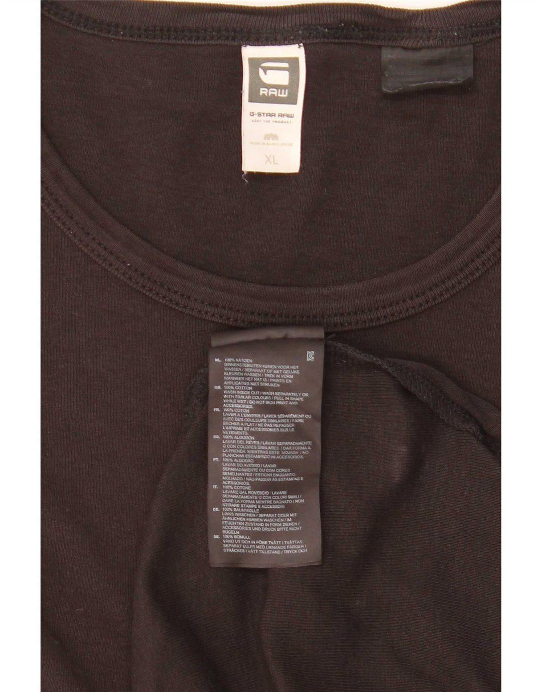 G-Star Herren Top Langarm XL Schwarz Baumwolle