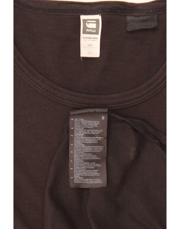 G-Star Herren Top Langarm XL Schwarz Baumwolle