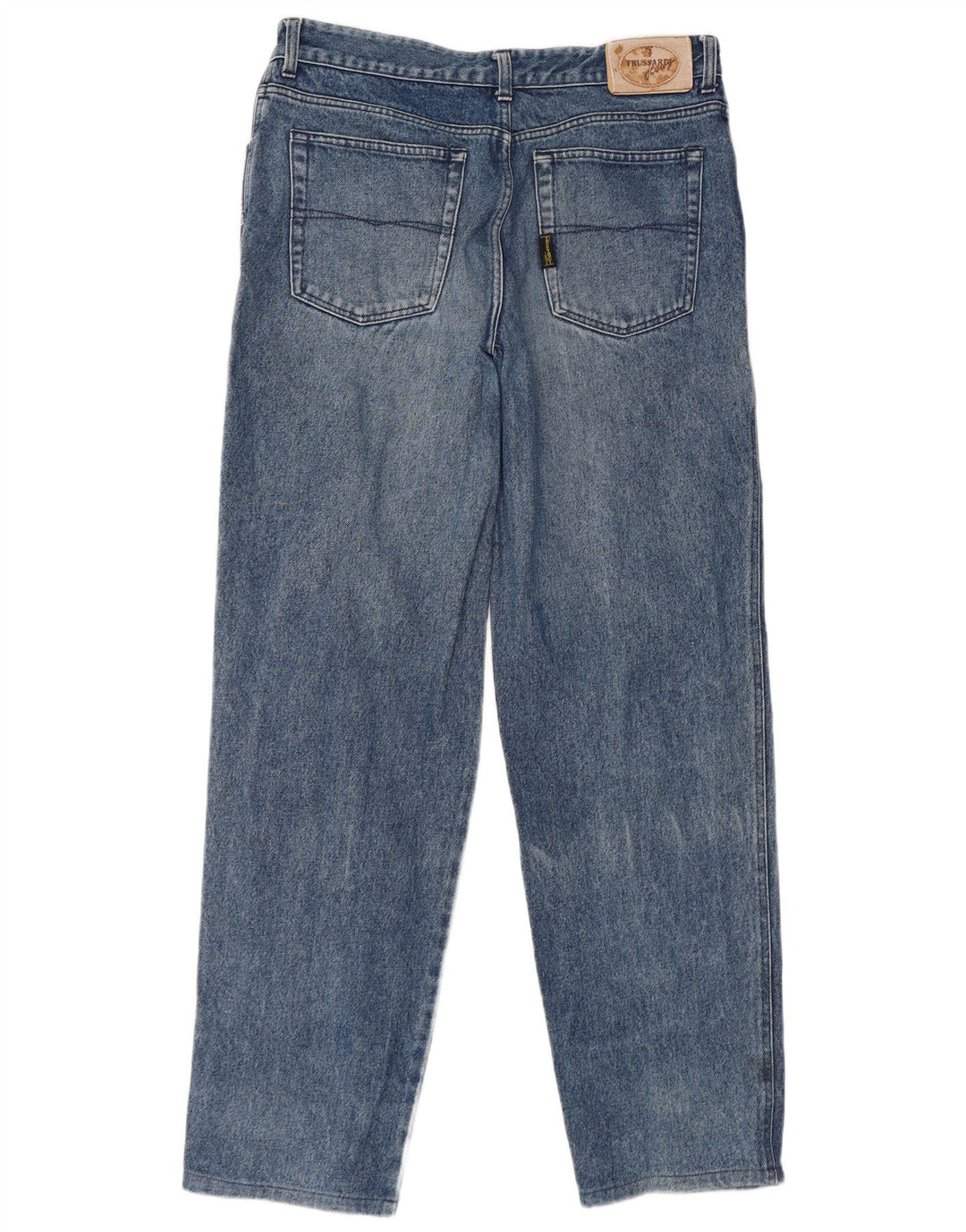 Trussardi Herren Straight Jeans IT 52 XL W38 L32 Blaue Baumwolle