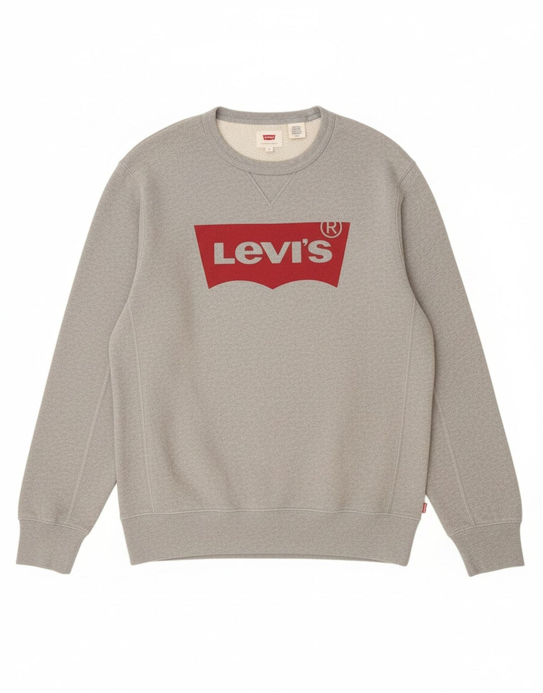 Levi's Herren-Sweatshirt mit Grafik, Größe S, graue Baumwolle