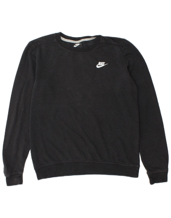 Nike Herren Sweatshirt Pullover Small Schwarz Baumwolle