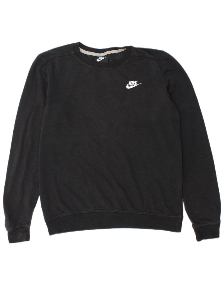 Nike Herren Sweatshirt Pullover Small Schwarz Baumwolle