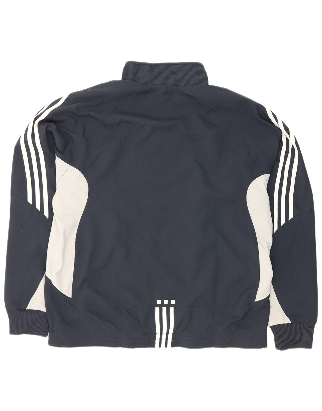 Adidas Herren-Trainingsanzug-Top-Jacke, UK 40/42, mittleres Marineblau, Farbblock