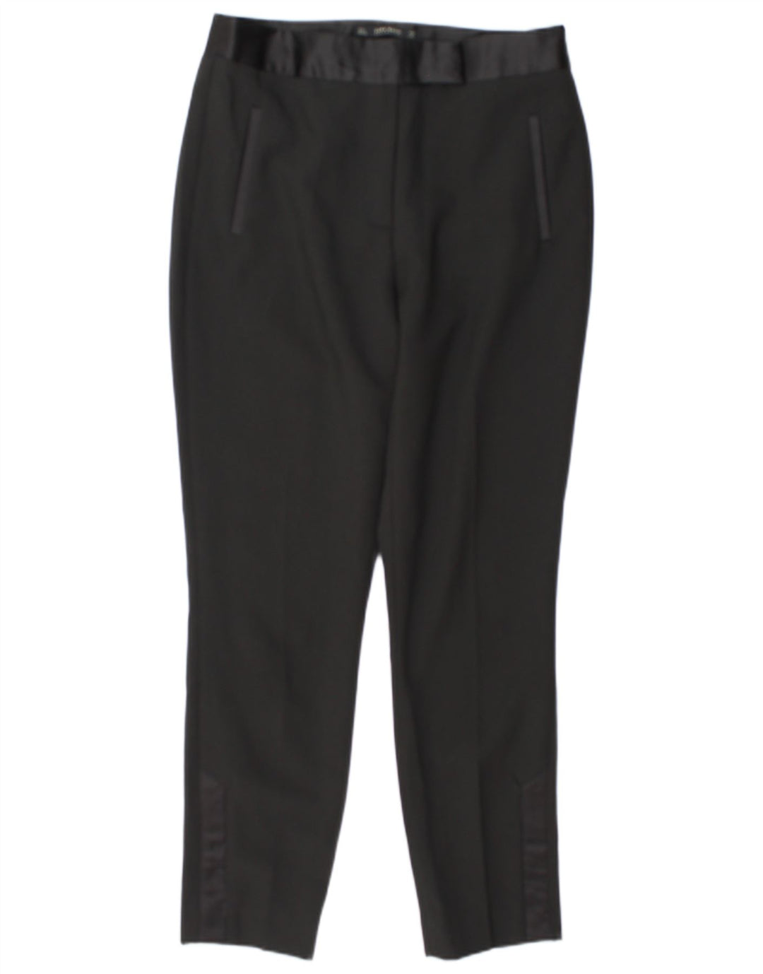 Schmale Freizeithose für Damen von Zara, Größe L, W30, L29, Schwarz, Polyester