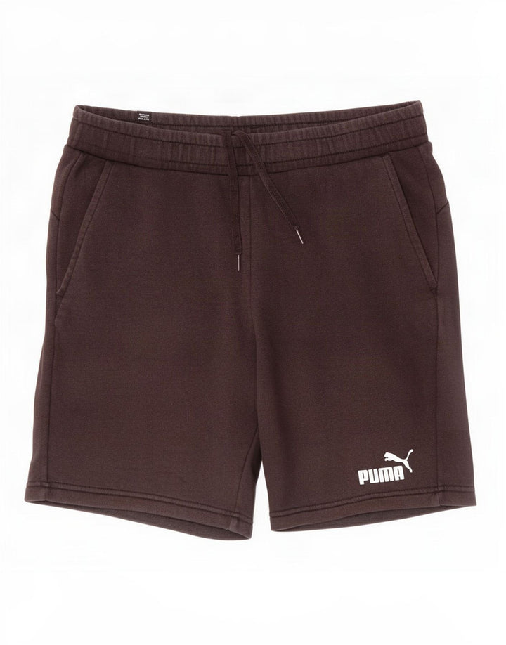 Puma Herren-Sportshorts, groß, schwarze Baumwolle