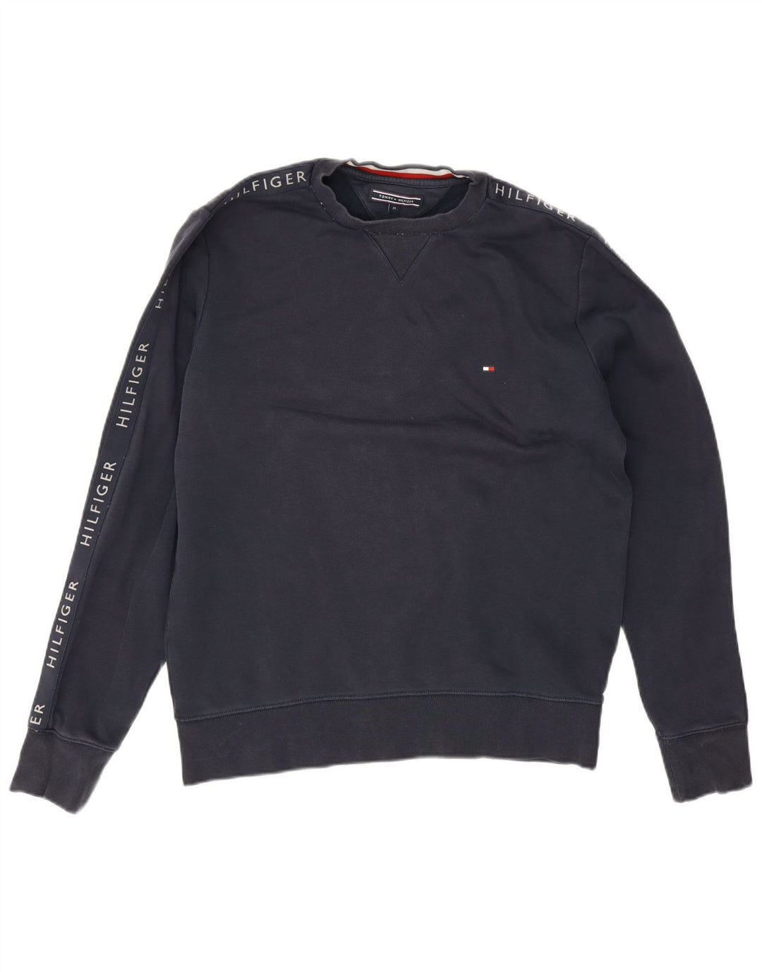 Tommy Hilfiger Herren-Sweatshirt mit Grafik, mittlere marineblaue Baumwolle