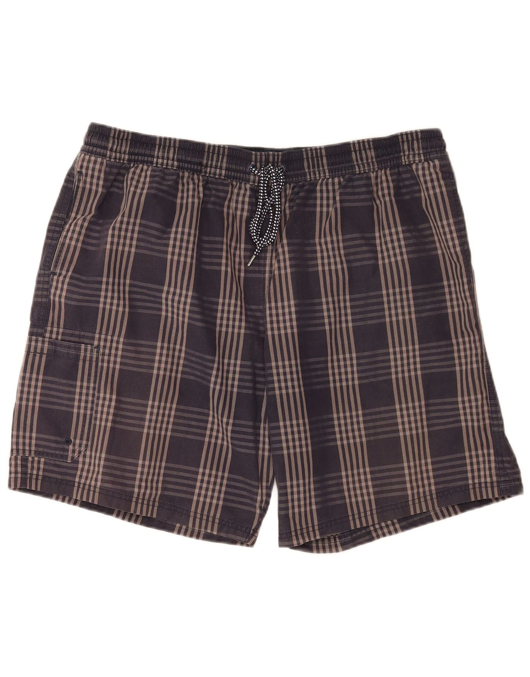 Marks & Spencer Herren Cargo-Badeshorts 2XL Marineblau kariert Baumwolle