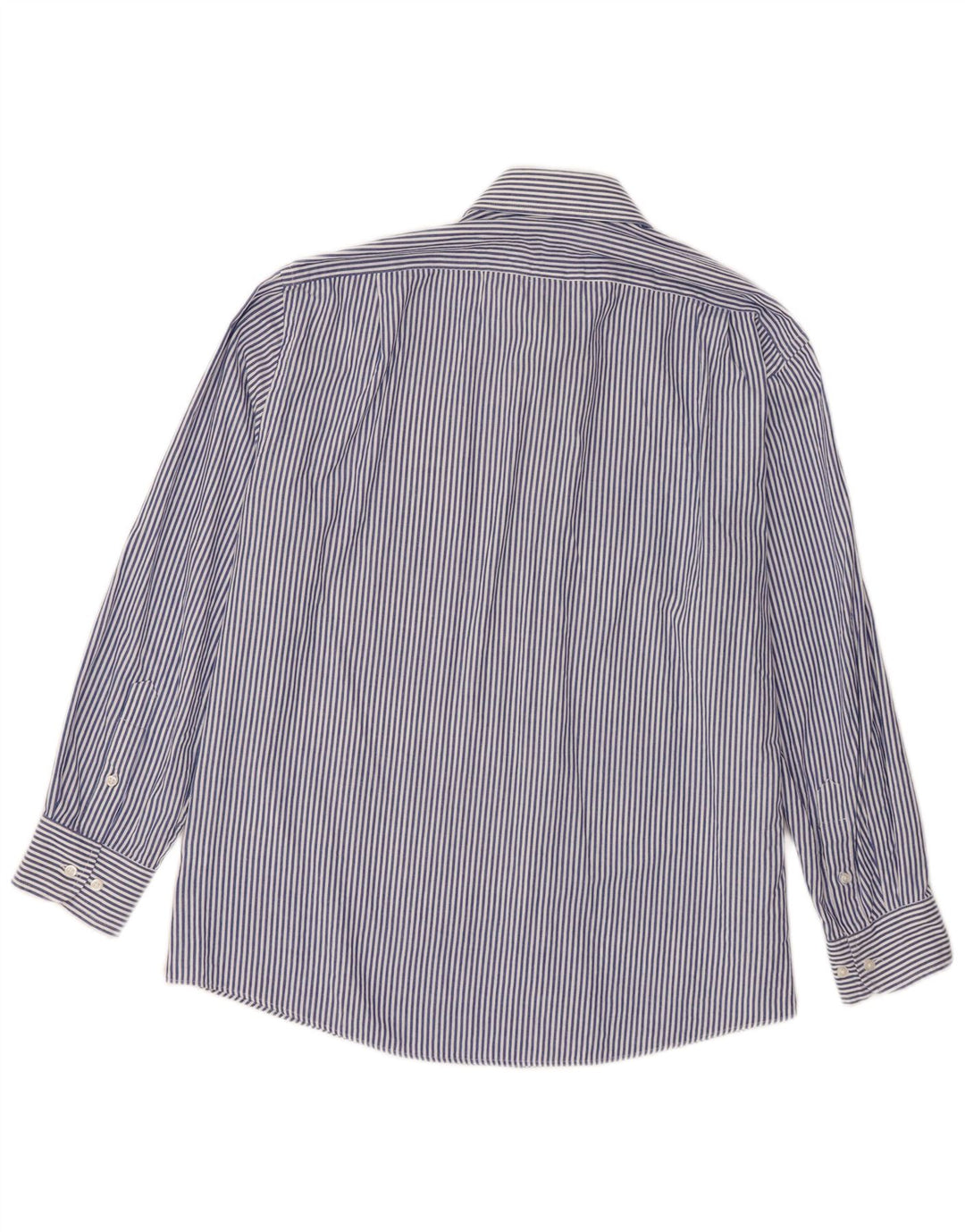 Dockers Herren-Hemd, tailliert, Größe 16 16 1/2, groß, blau gestreift, Baumwolle