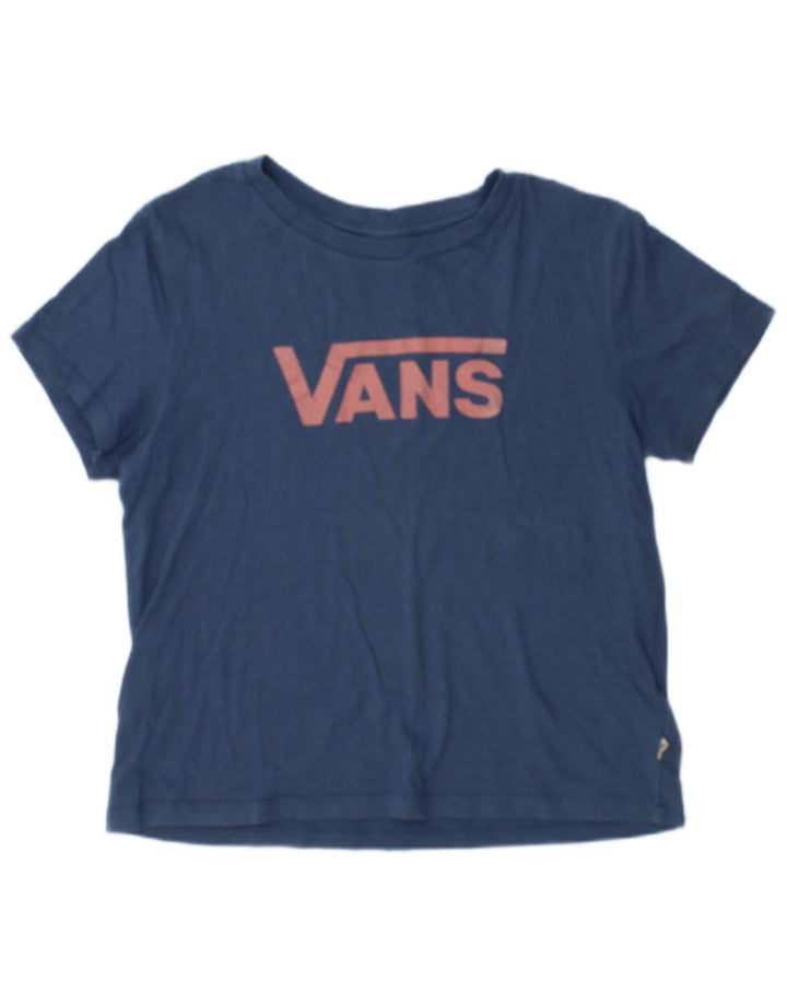 Vans Grafik-T-Shirt für Damen, UK 14, mittelmarineblau, Baumwolle