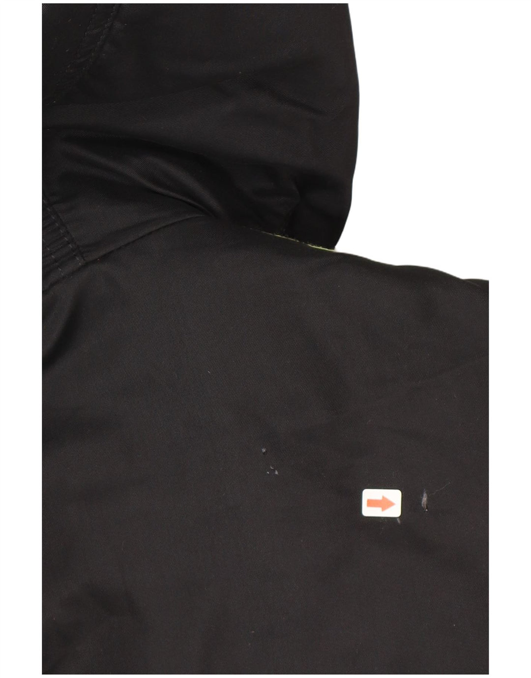 Valentino Herren-Windbreakerjacke mit Kapuze, US 42 XL, schwarzes geometrisches Polyester