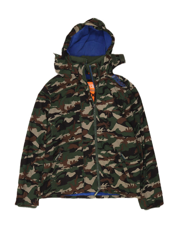 SUPERDRY Herren Windcheater Windjacke UK 44 2XL Khaki Camouflage