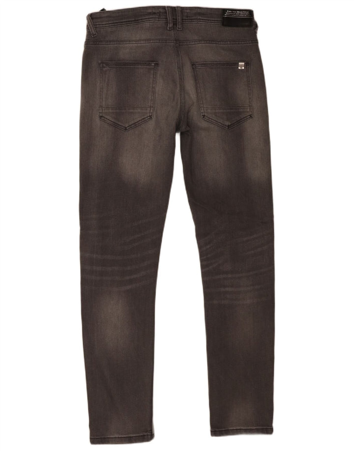 Zara Herren Slim Jeans EU 42 Large W32 L30 Graue Baumwolle