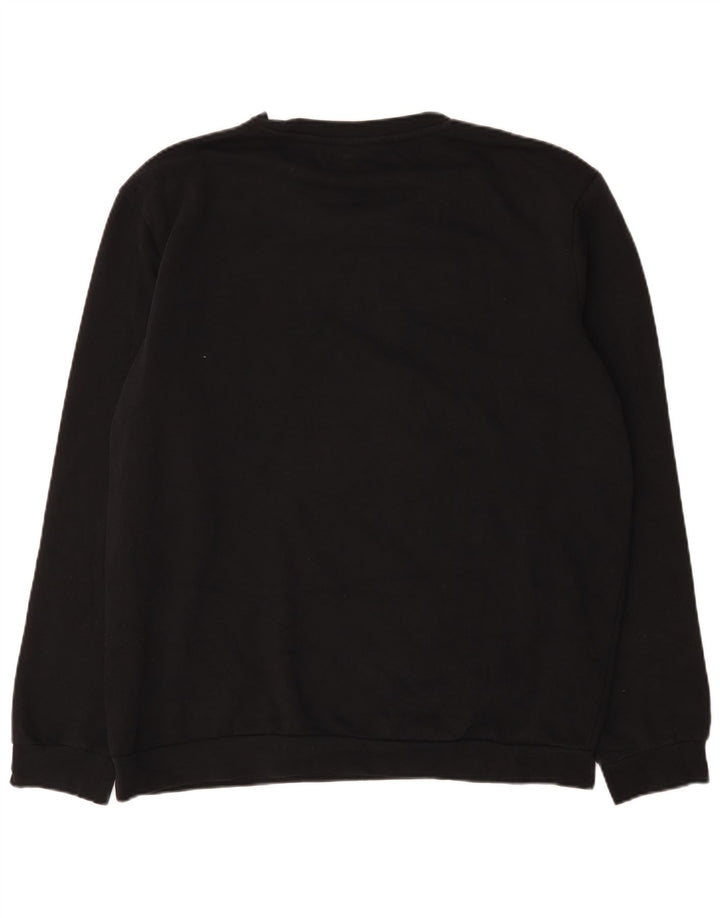 Kappa Herren Graphic Sweatshirt Pullover 2XL Schwarz Baumwolle