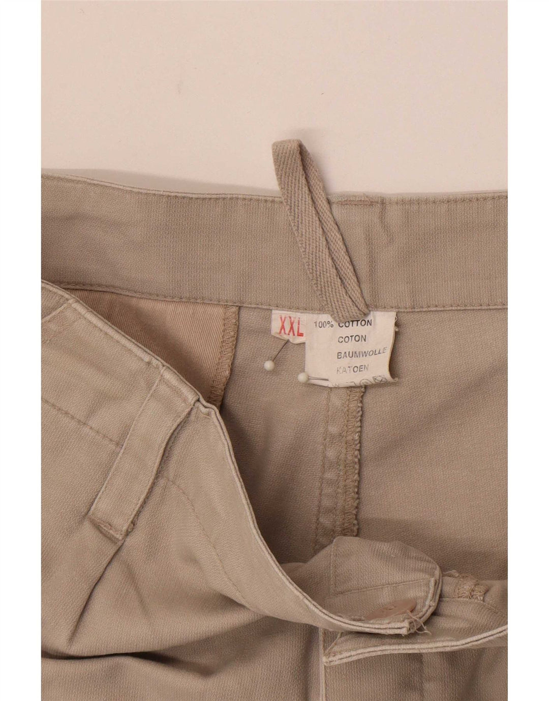 Vintage Herren Cargo Shorts 2XL W38 Grau Baumwolle