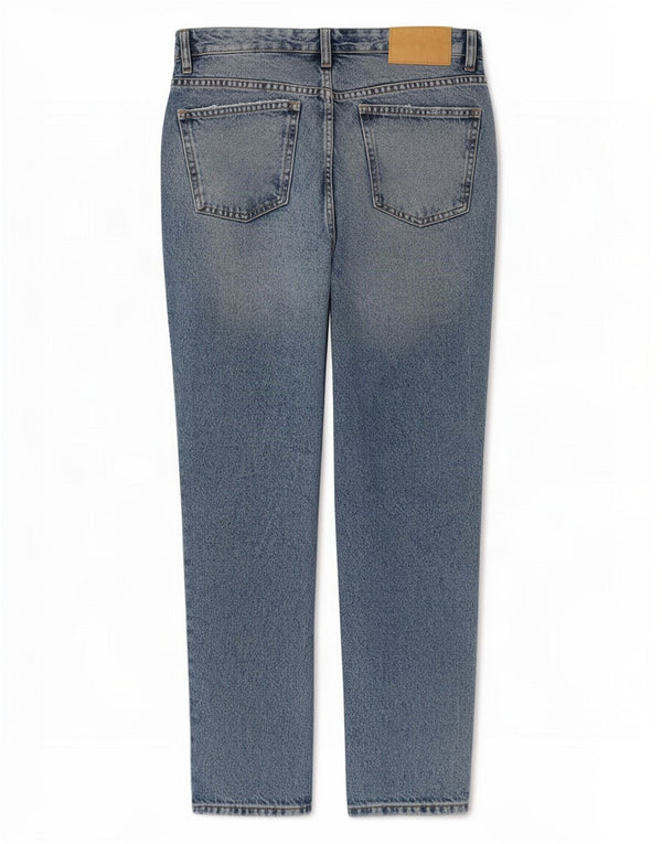 Zara Damen Distressed High Waist Jeans EU 38 Small W28 L27 Blaue Baumwolle
