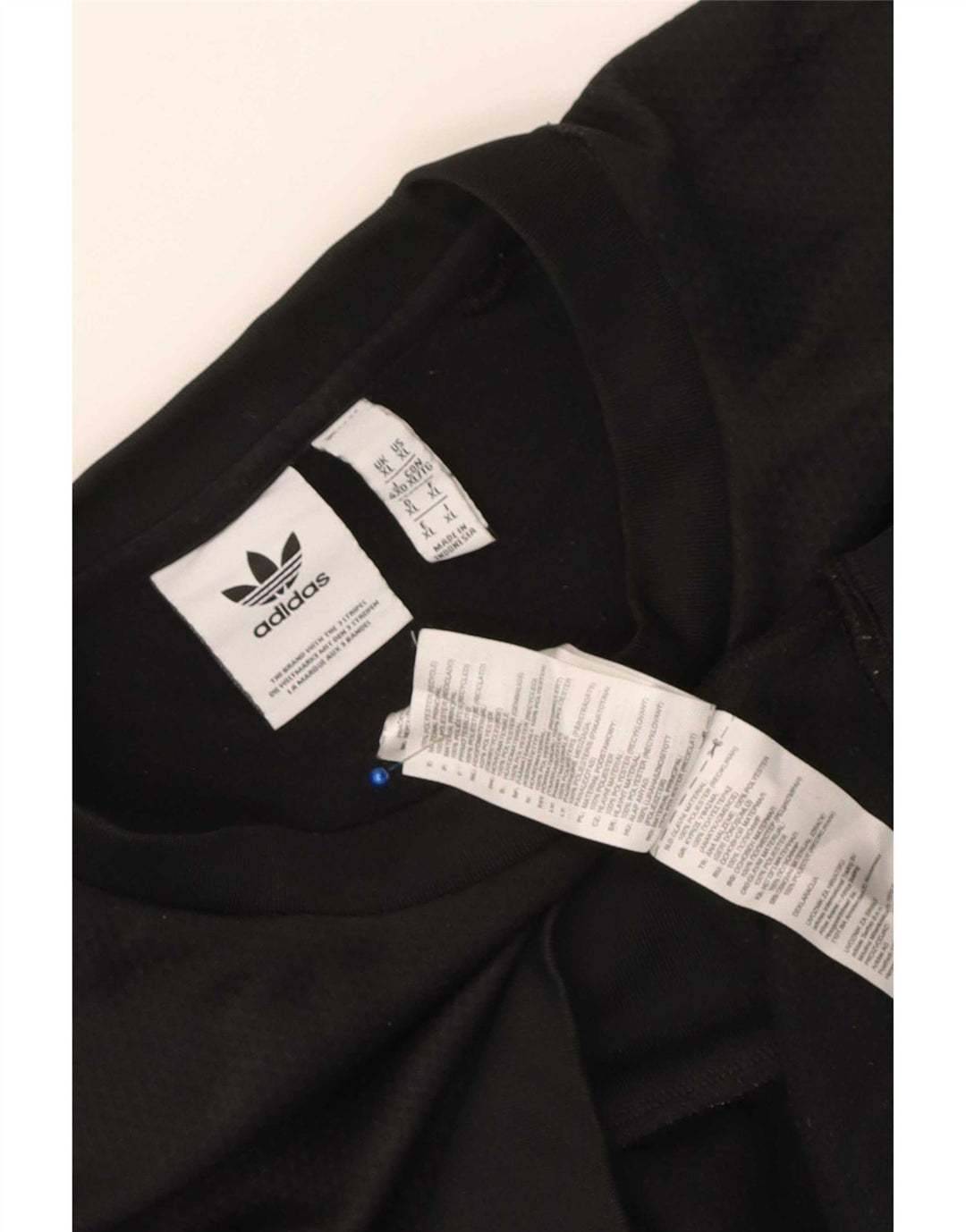 Adidas Herren Sweatshirt Pullover XL Schwarz Colourblock Polyester