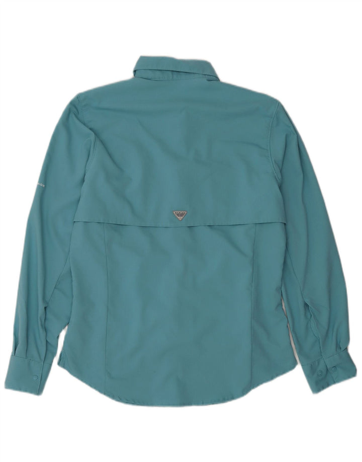 Columbia Damen-Hemd UK 10 Small Türkis Polyester