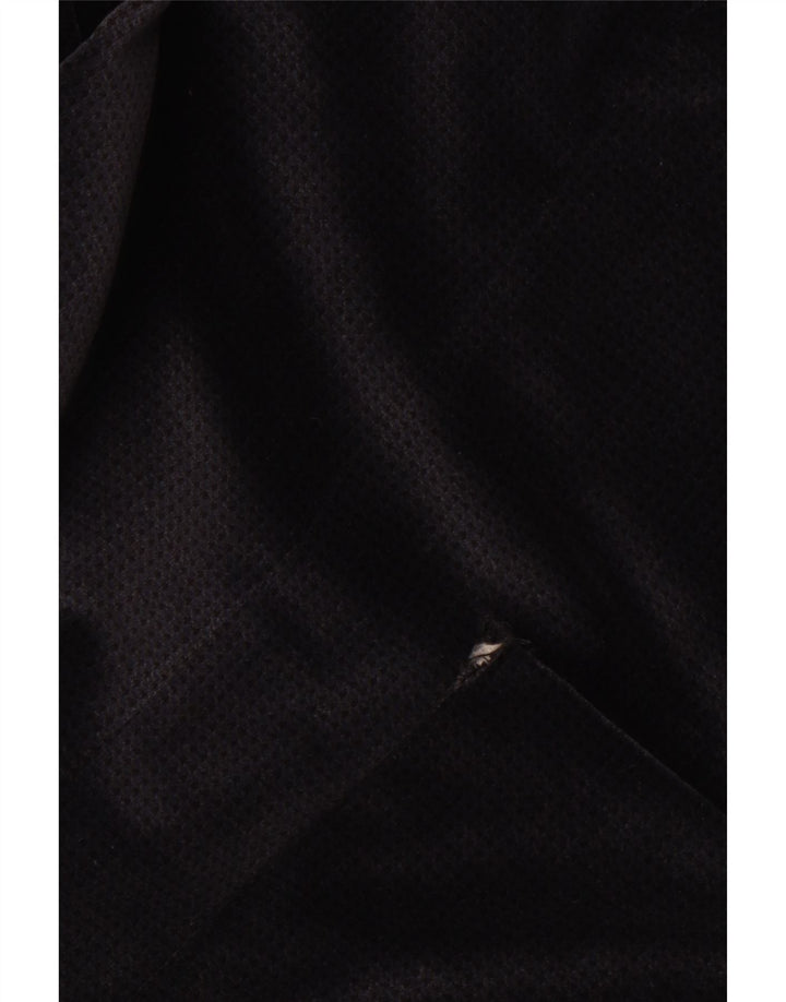 Vintage Herren Samt Blazer Jacke UK 36 Kleine marineblaue Hahnentritt-Baumwolle