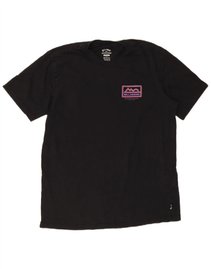 Billabong Herren Grafik-T-Shirt-Oberteil aus mittelschwarzer Wolle
