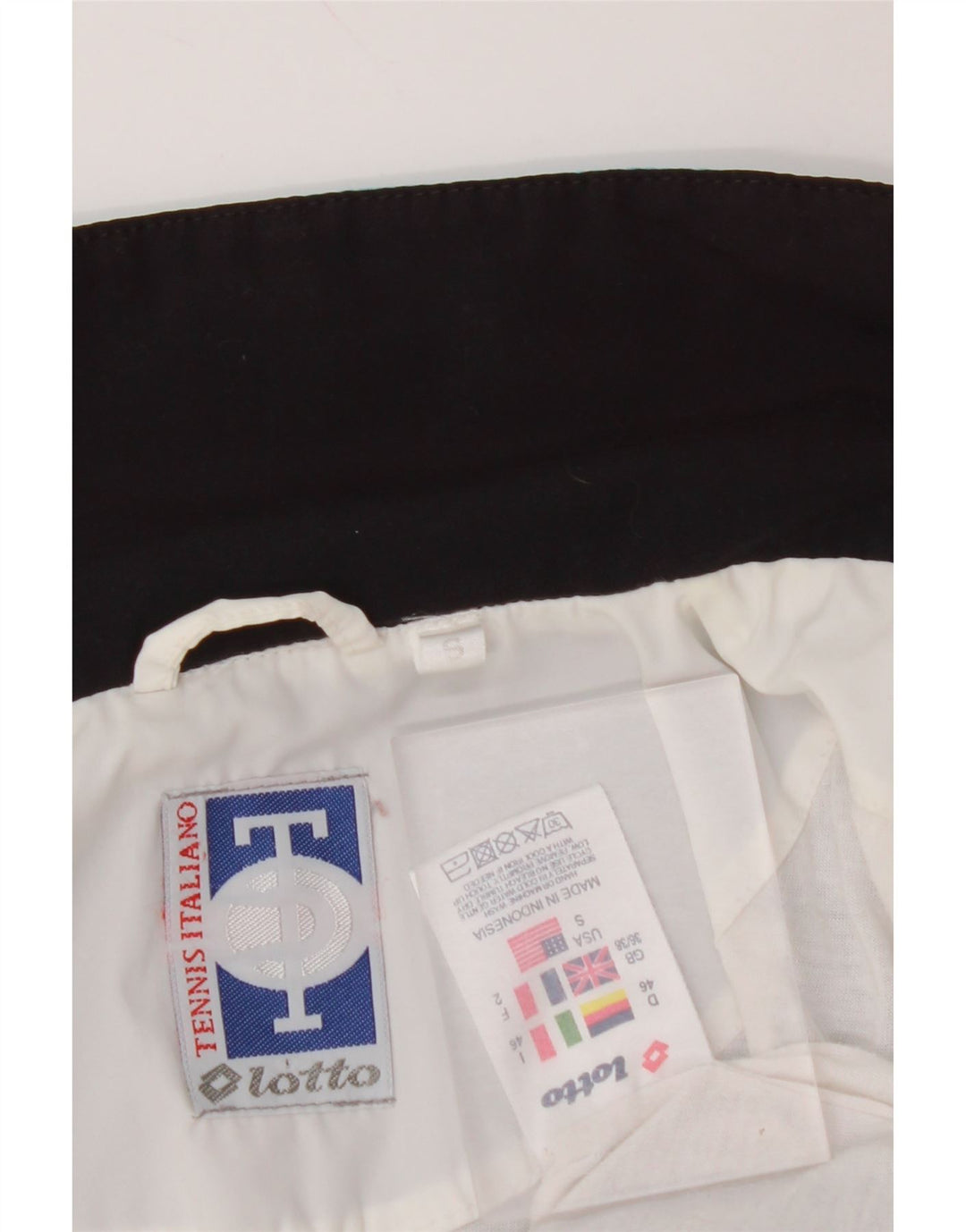 LOTTO Herren-Trainingsanzug-Oberteil, Jacke, UK 36/38, Größe S, Weiß, Farbblock-Polyester