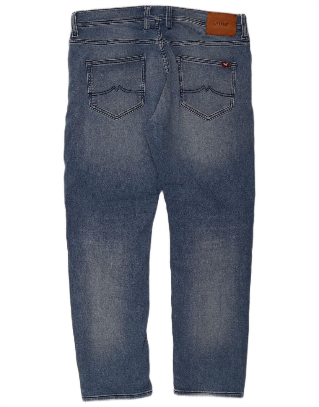 Mustang Herren Oregon Slim Jeans W35 L30 Blaue Baumwolle