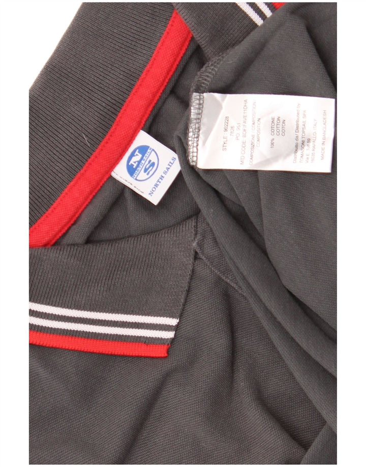 North Sails Herren-Poloshirt, große graue Baumwolle
