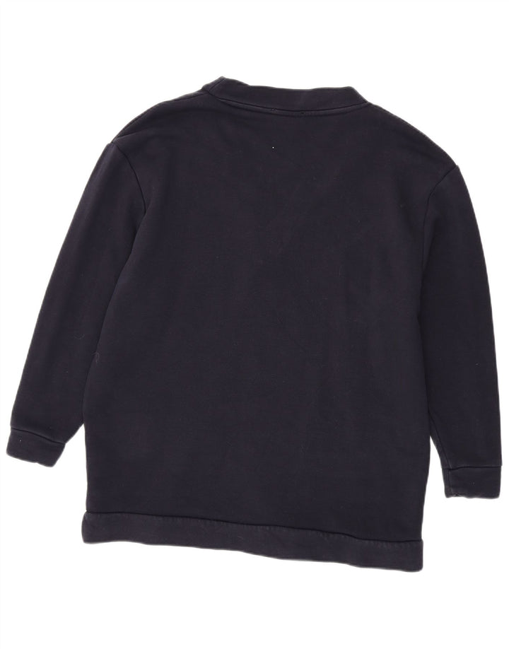 Übergroßer Sweatshirt-Pullover für Damen von Zara, Gr. 14, mittleres Marineblau