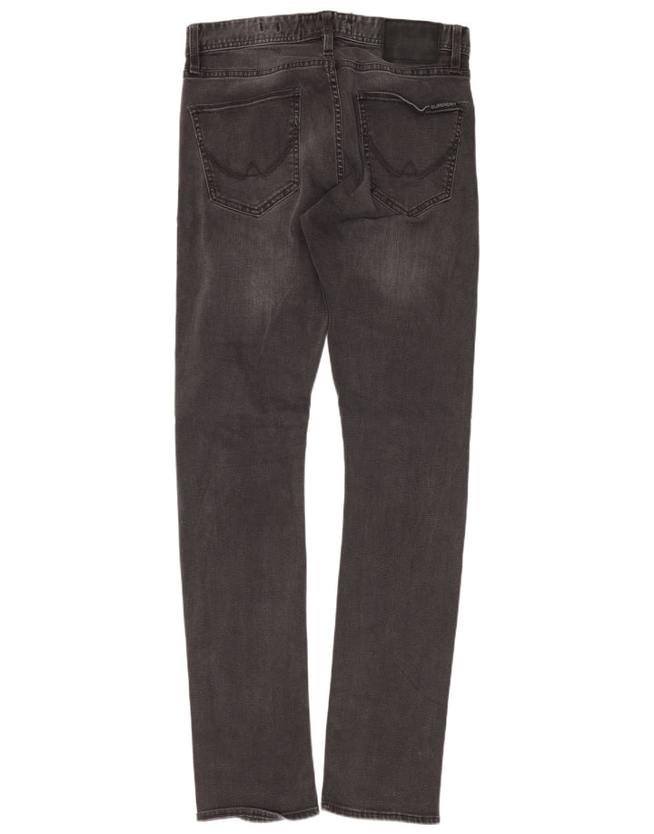 Superdry Herren Slim Jeans W29 L32 Graue Baumwolle
