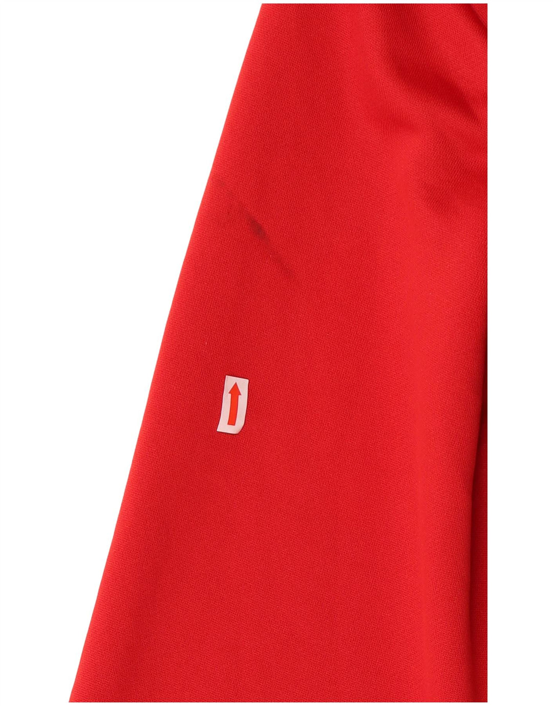 Adidas Herren-Trainingsanzug-Top-Jacke aus mittelrotem Colourblock-Polyester